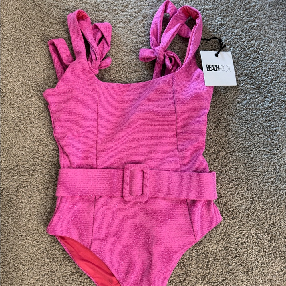 Beach Riot Women's Pink One Piece Swimsuit